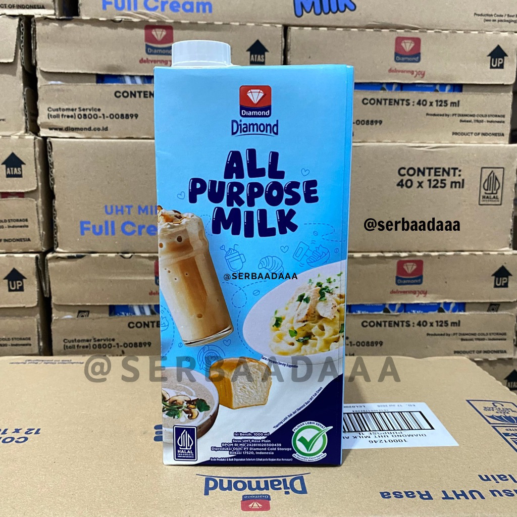 

Diamond Milk Susu UHT All Purpose 1L