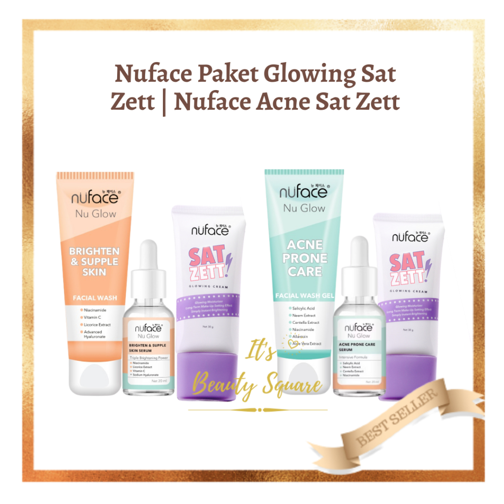 Nuface Paket Glowing Sat Zett | Nuface Acne Sat Zett