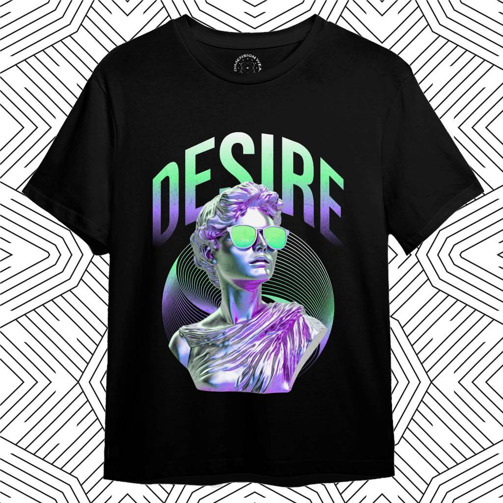 3DimensionWear - Kaos Distro Premium Original 3D Vaporwave Bust Aura - DM1259
