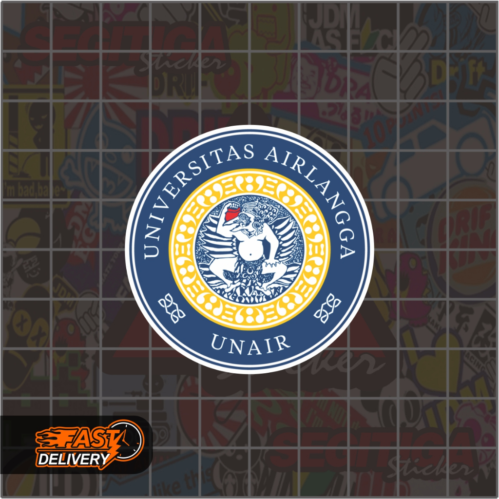

Sticker Universitas Unair Airlangga Ukuran 5 x 5 Cm