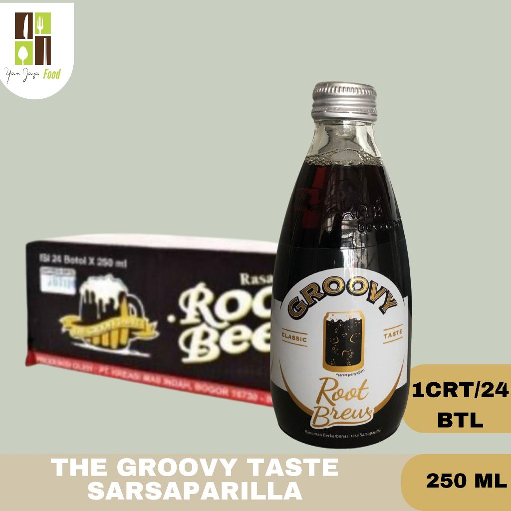 

The Groovy Root Ber Rasa Sarsaparilla / The Groovy Root Beer/Zoda/Air Soda/250ml 1CRT (24PCS)