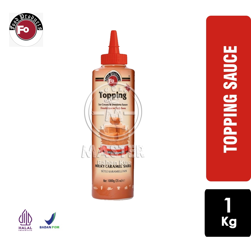 

Saus MILKY Caramel FO Karamel Susu Ice Cream & Dessert Sauce [Botol 1kg]