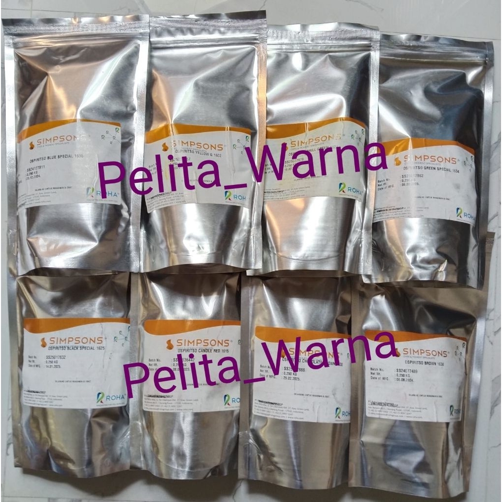 

DIJAMIN ORI !!! Pewarna Larut minyak bermacam-macam Warna @250gr merek Simpsons