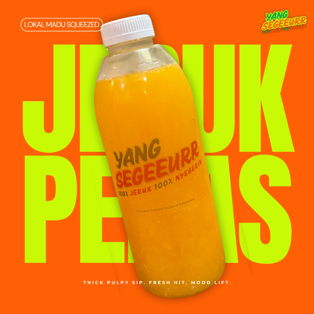 

Jus Jeruk Lokal Madu Peras 1 Liter – 100% Segar, Tanpa Gula, Manis, Tanpa Pengawet