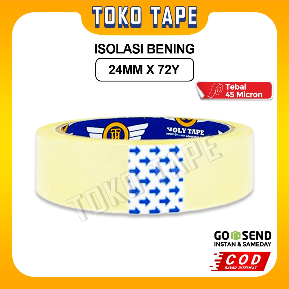

ISOLASI BENING 1 INCH 24 MM x 72 YARD HOLYTAPE KUALITAS NACHI DAIMARU