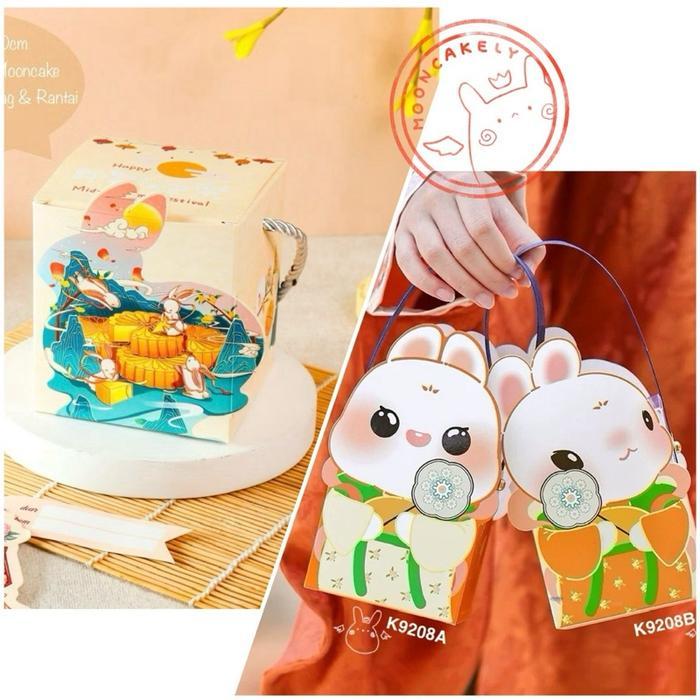 

Kotak Mooncake isi 2 K9208| dus Kue Bulan| Box Packaging