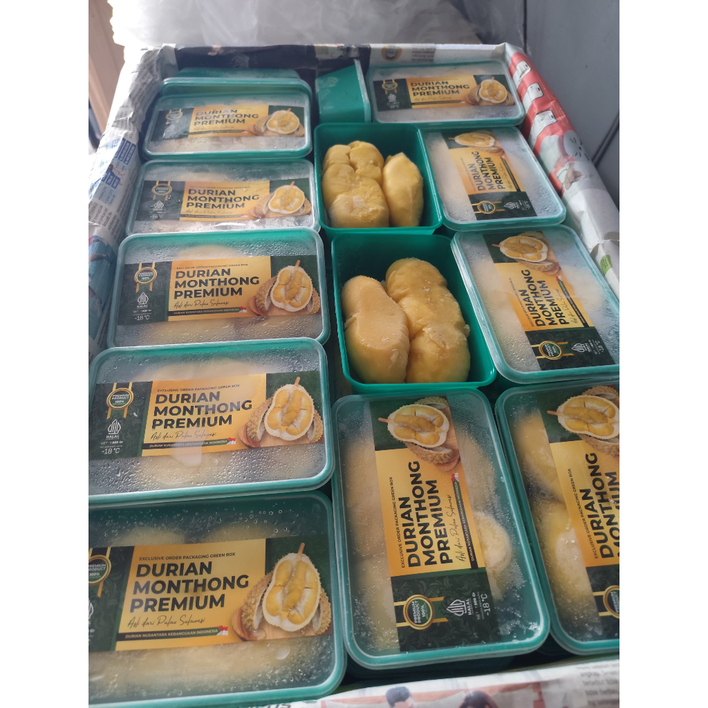 

(PROMO MERDEKA) Durian Kupas Montong 500gr GreenBox FREE 1 PRODUK - ES KRIM, SB100, PANCAKE XL
