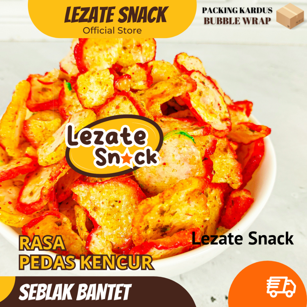 

Kerupuk Seblak Kering 250gr Renyah Enak Kiloan Gurih / Seblak Bantet Pedas/ Seblak Kiloan LEZATE SNACK