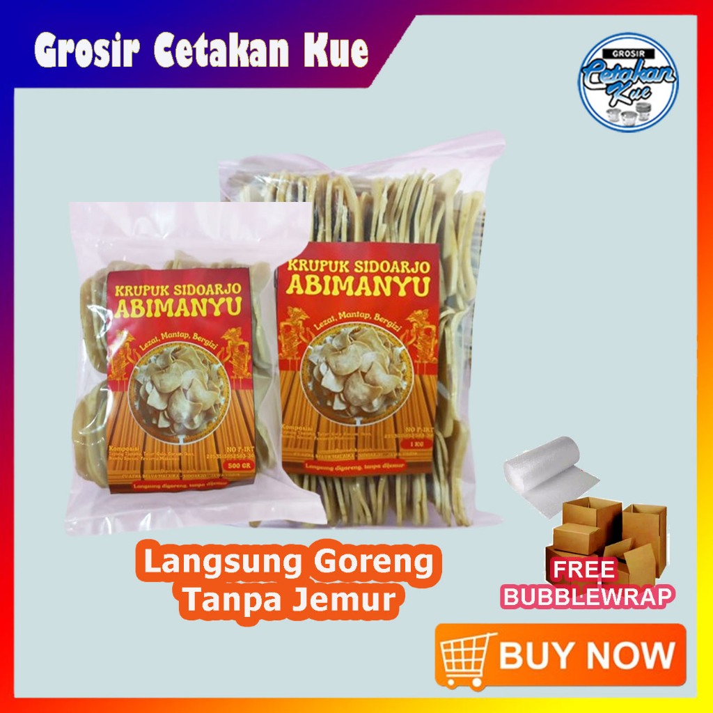

Kerupuk Udang Menta Sidoarjo Langsung Goreng Tanpa Jemur 2 kemasan
