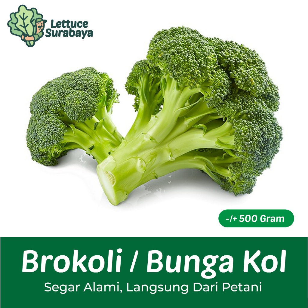 

Brokoli Hijau / Bunga Kol 500 Gram