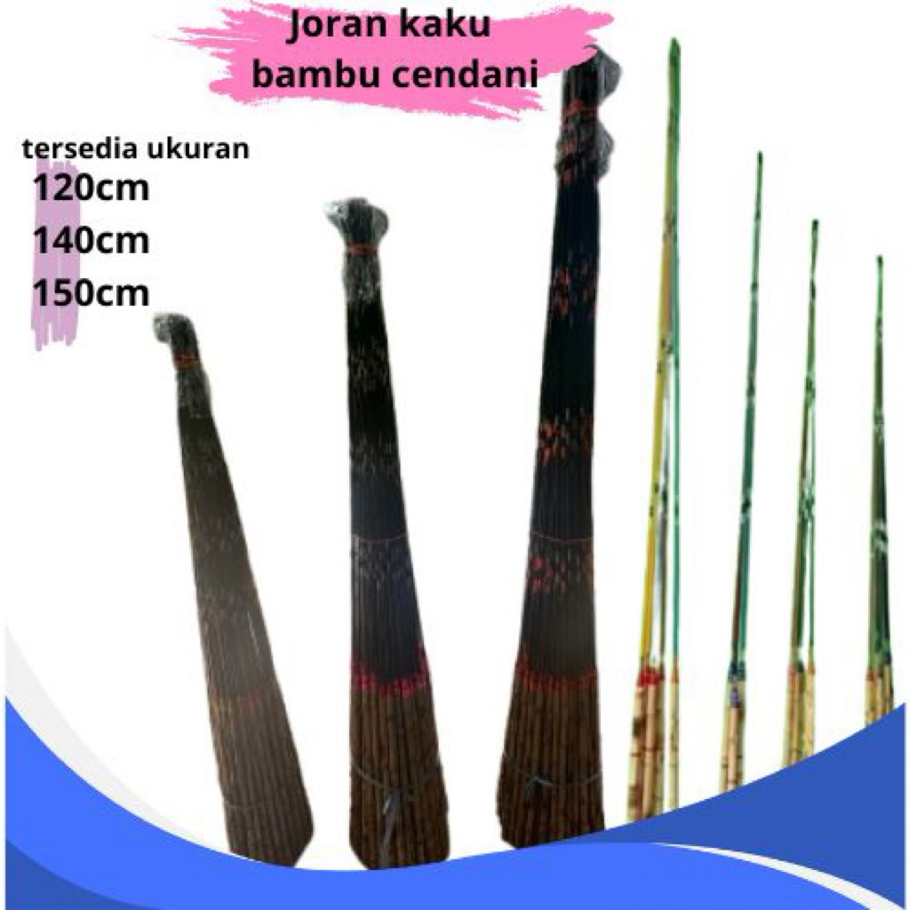 Joran kaku bambu cendani bawal/lele/nila besutan grosir harga murah