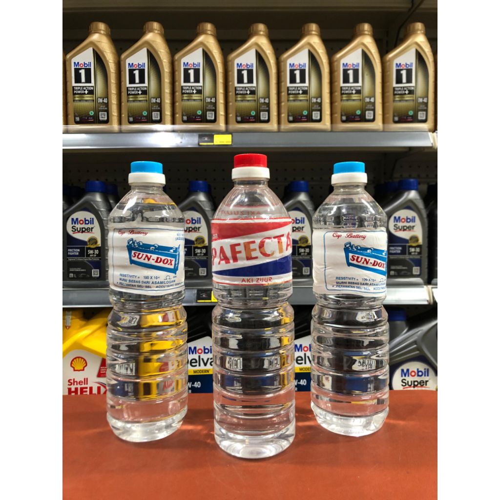 Air Aki Zuur / Air Aki Murni 1 Liter – Afecta / Sun-Dox – Untuk Aki Mobil Basah