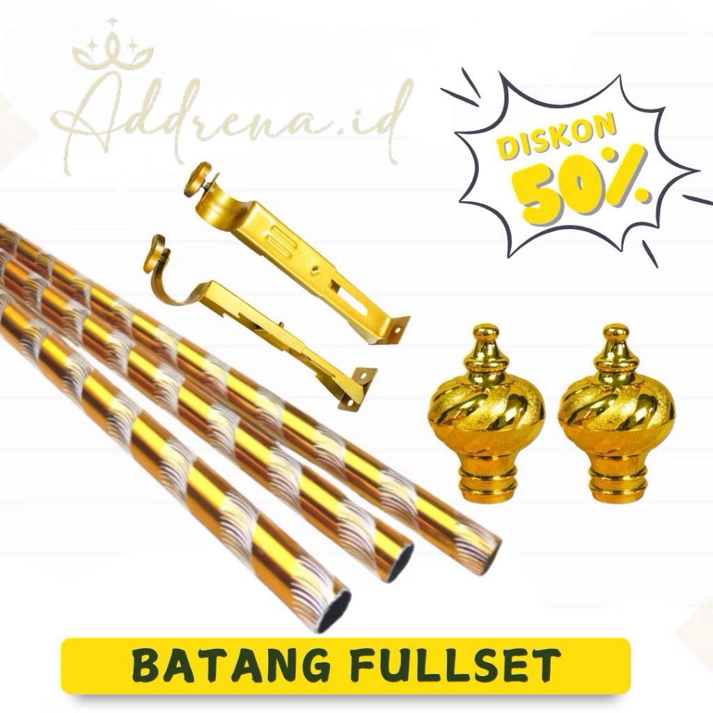 ROLLET GORDEN BATANG GORDEN FULLSET/BESI GORDEN 1METER