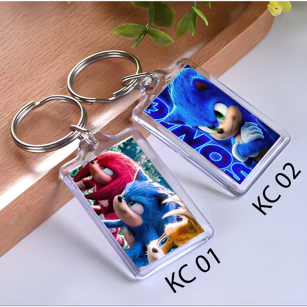 Keychain SONIC THE HEDGEHOG - Ganci KARTUN  - Gantungan Kunci -SONIC THEDGEHOG