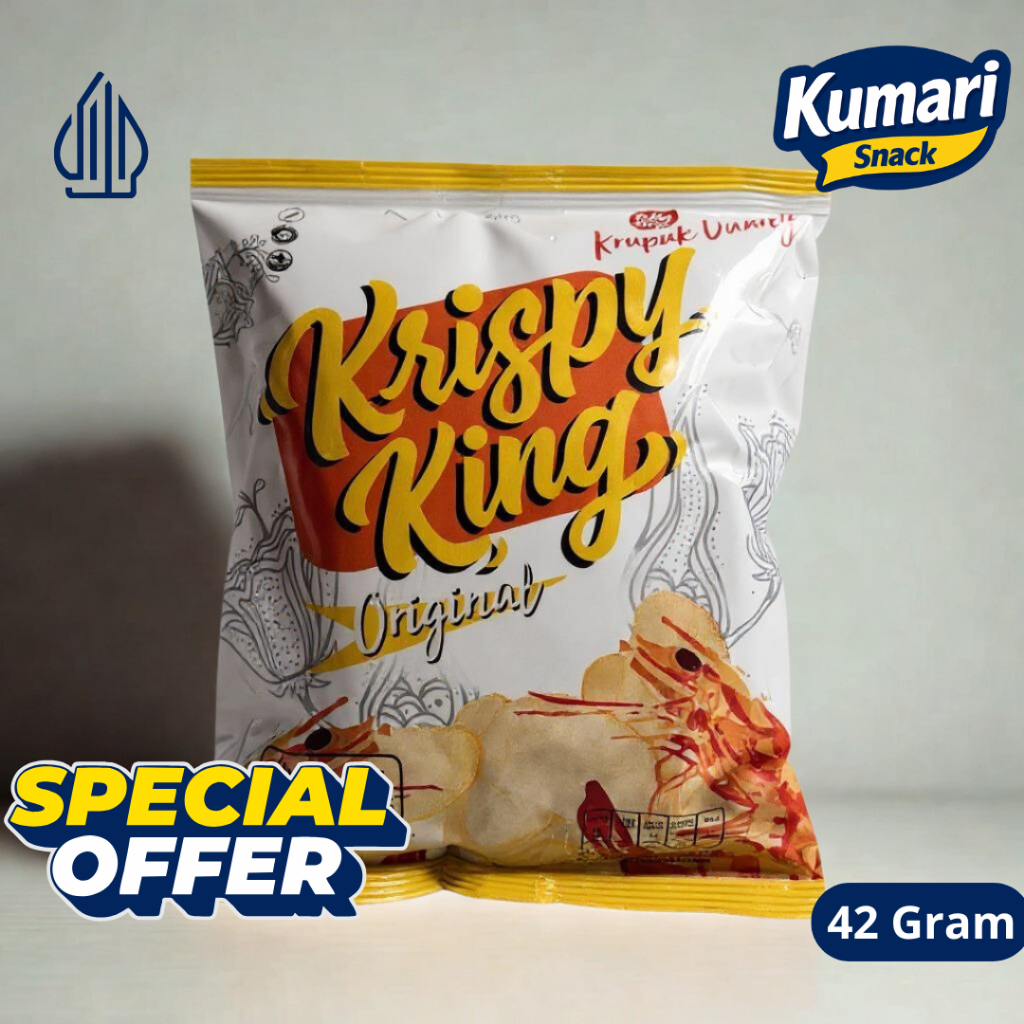 

Krispy King Kerupuk Udang Ori 42gr – Snack Renyah Pedas Gurih | Kumari Snack