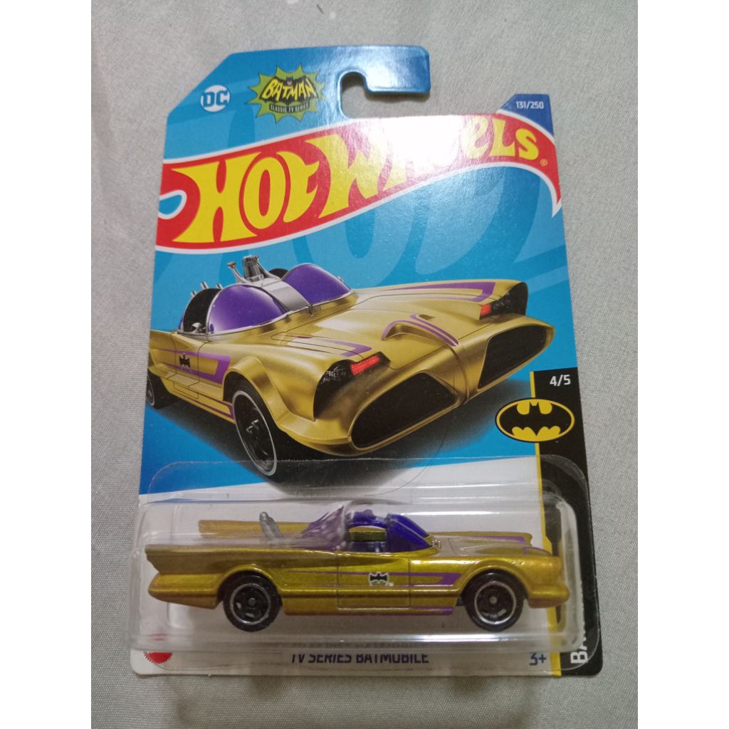hotwheels batman tv series batmobile gold
