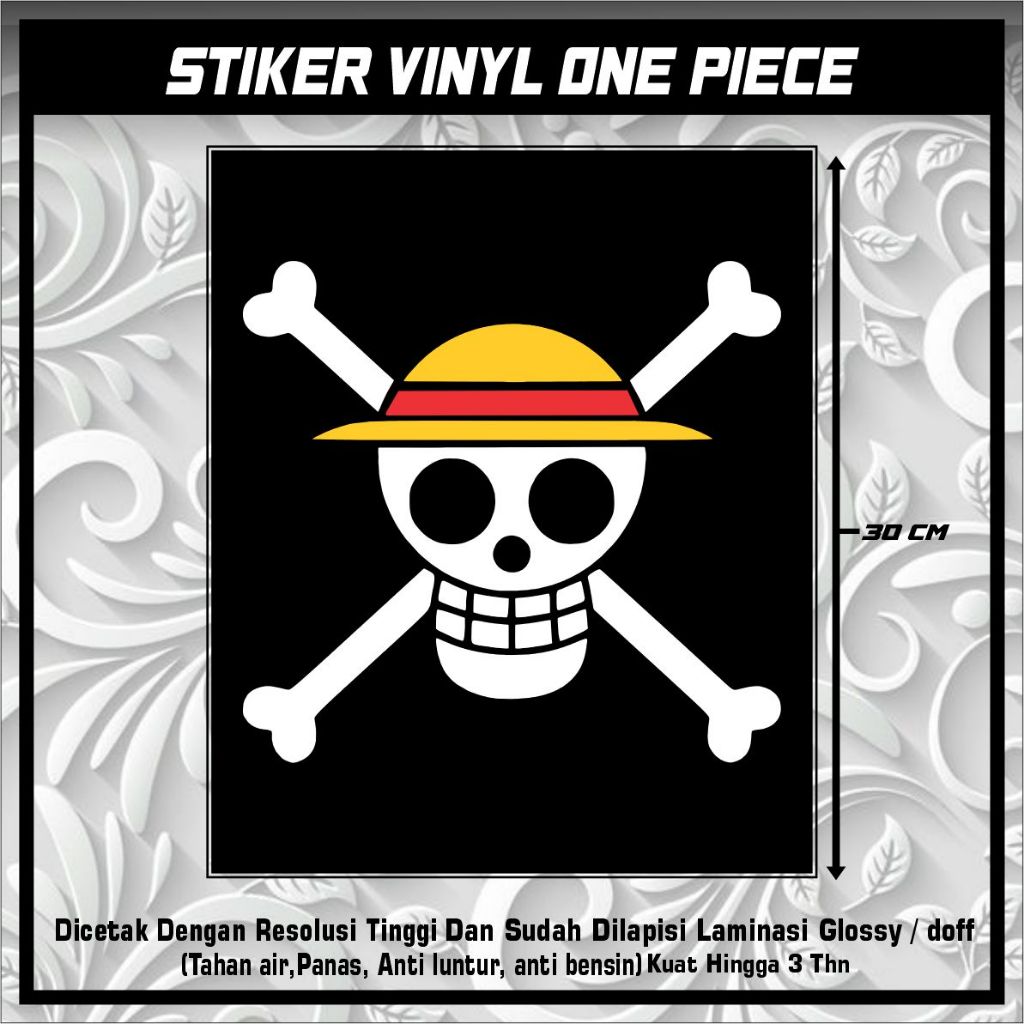 

STIKER VIRAL VINYL GRAFTAC UK BESAR ONE PIECE / STIKER PRINTING ONE PIECE