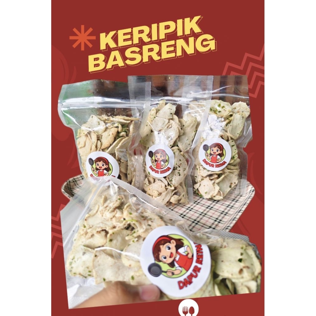 

BASRENG DAUN JERUK ORI TIDAK PEDAS 150gr/500gr/1kg - Baso Goreng Daun Jeruk Renyah Kriukl Dapur Reina