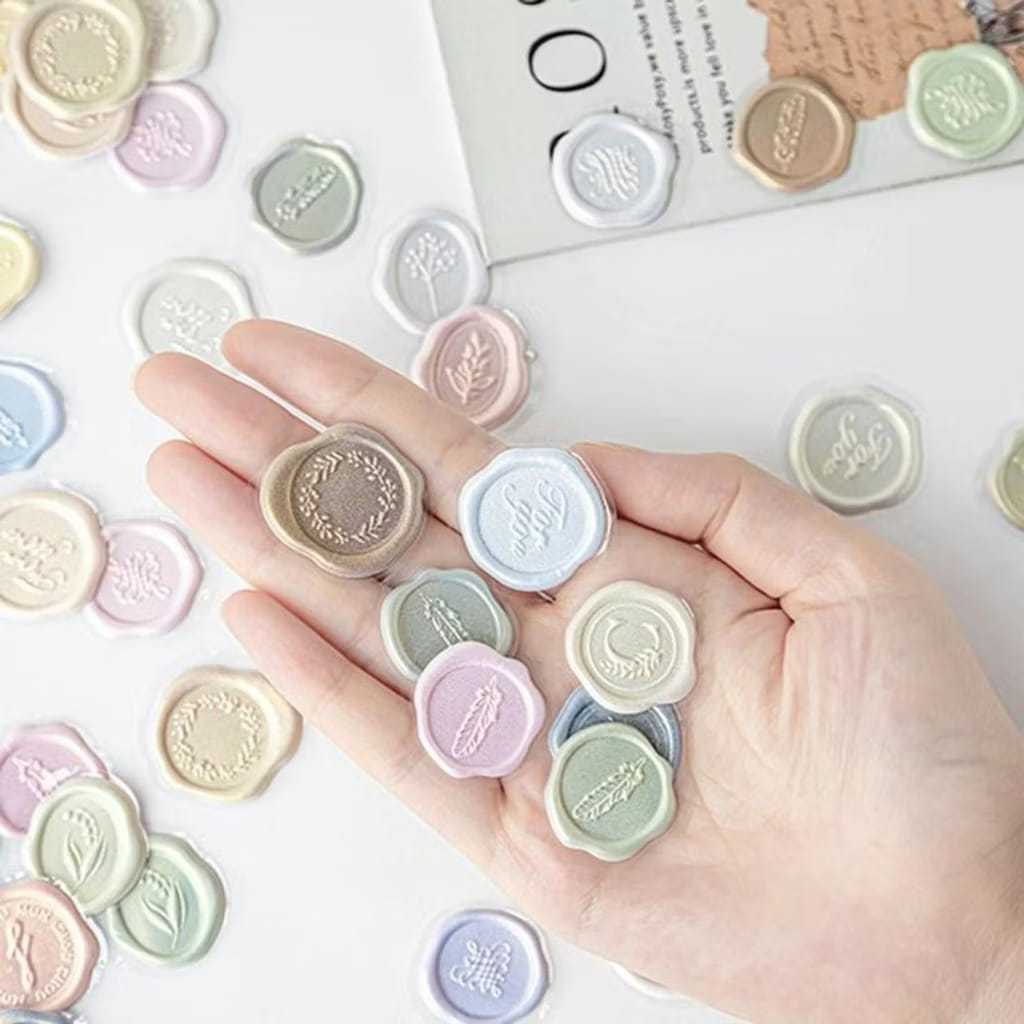 

STEMPEL LILIN - WAX SEAL - STICKER WAX SEAL - STIKER STEMPEL - Seal Wax Sticker solid color - sticker stempel lilin Scrapbook