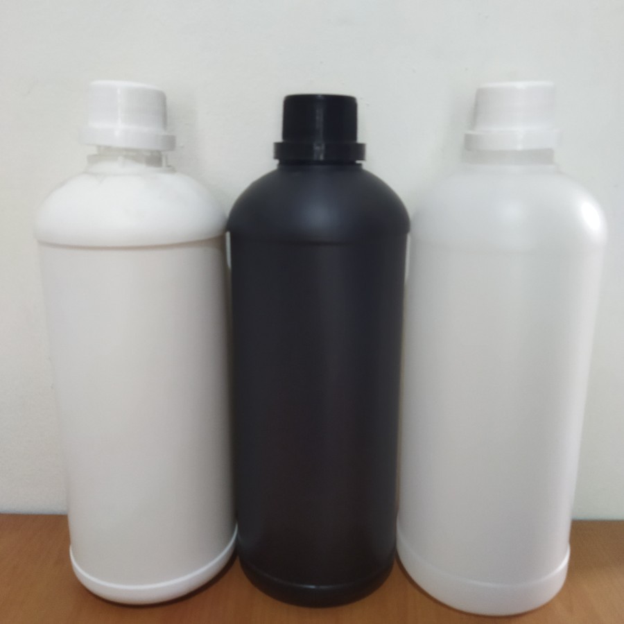 Botol Agro Labor 1000ml Plastik HDPE Putih Solid / Botol Pupuk 1000 ml / Botol Parfum 1 Liter