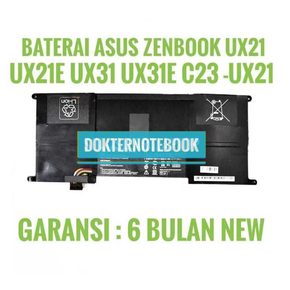 BATERAI ASUS ZENBOOK UX31 UX31A UX31E C22-UX31 UX21 UX21E