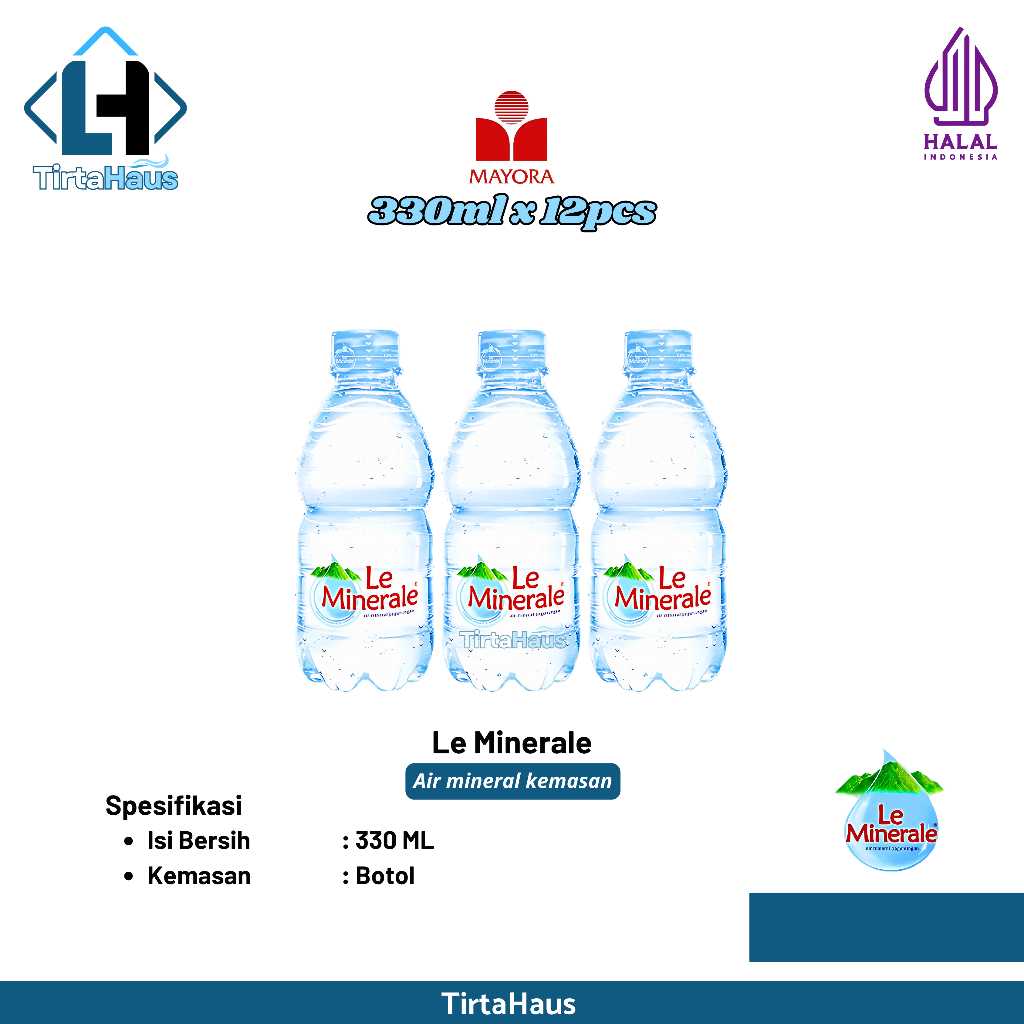 

Le Minerale Air Kemasan 330ml x 24 Botol