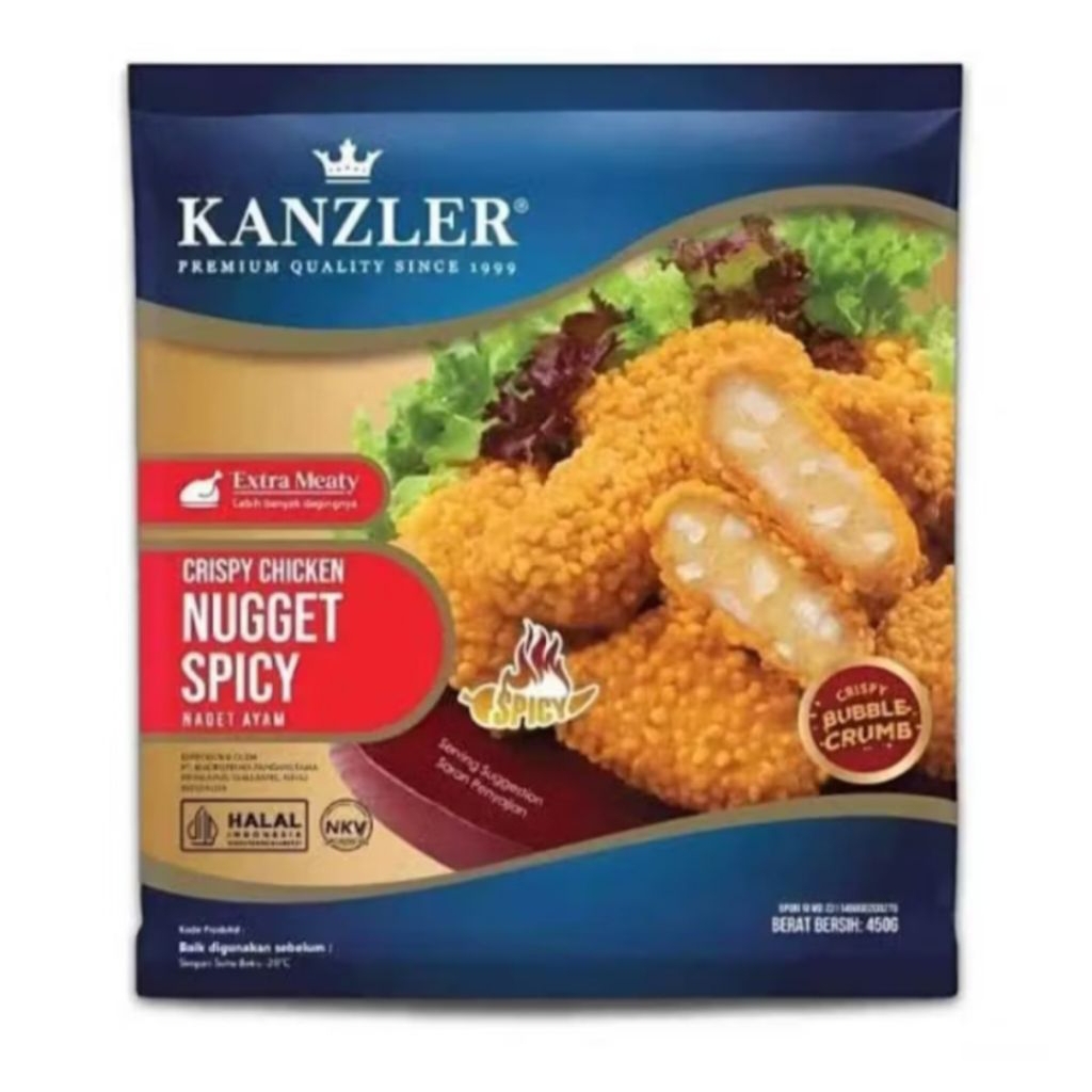 

kanzler nugget spicy,,spicy nugget crispy,naget kenzler