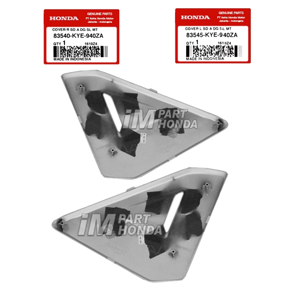 SALE !!! 83540-KYE-940ZA 83545-KYE-940ZA COVER BOX TUTUP ACCU AKI KANAN KIRI MEGAPRO FI SILVER