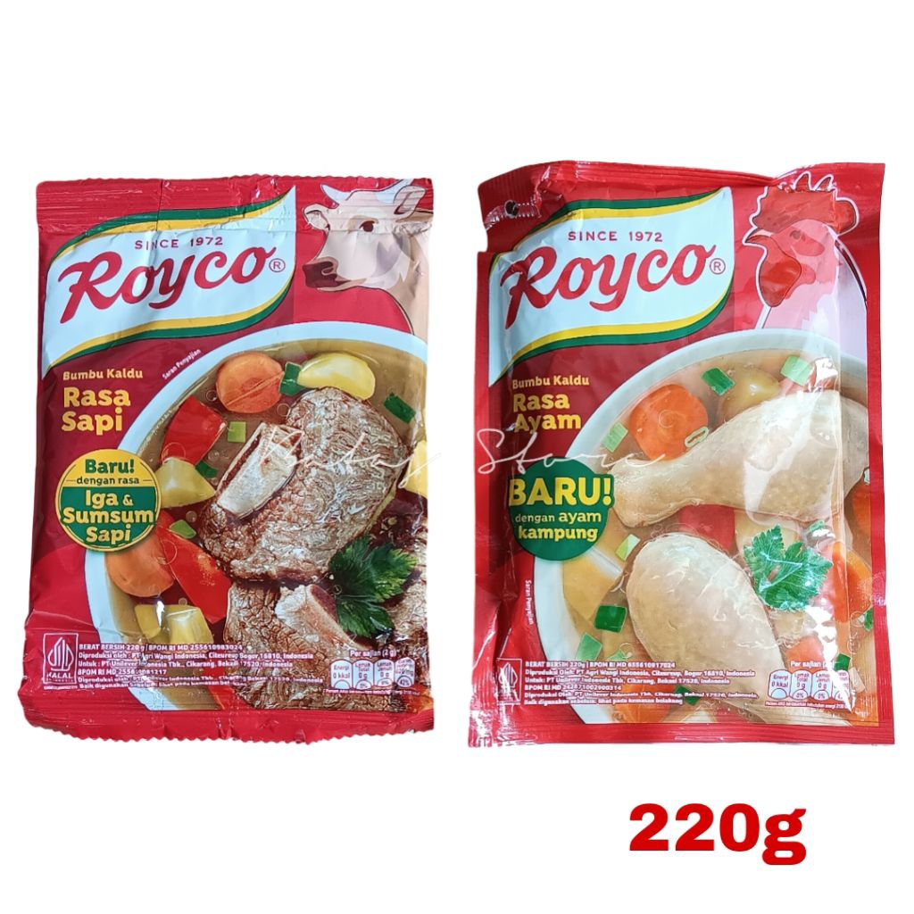 

Royco Kaldu Ayam & Sapi 220g – Bumbu Gurih Masakan Lezat