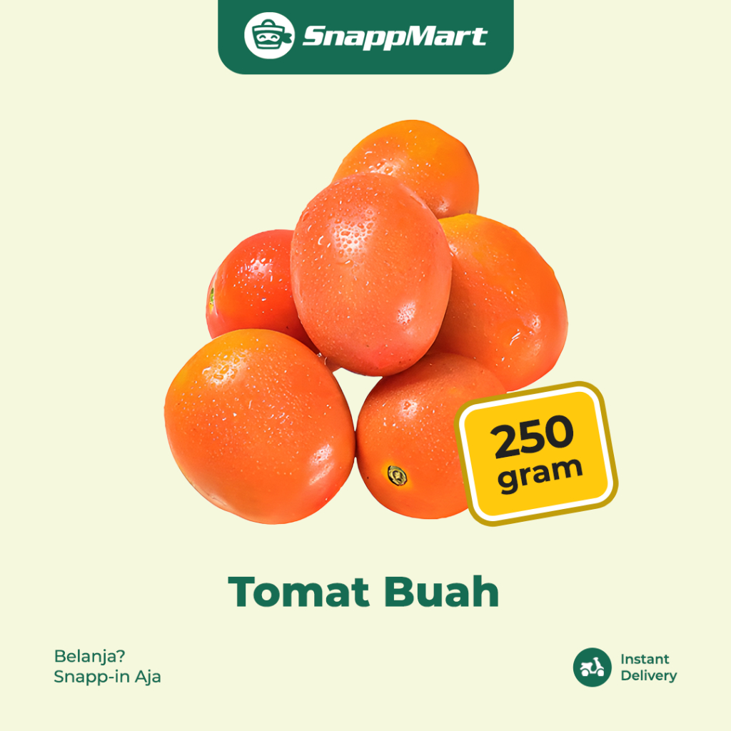 

Tomat Buah Tomato Organik (250 gram) - INSTANT / SAMEDAY - Sayuran