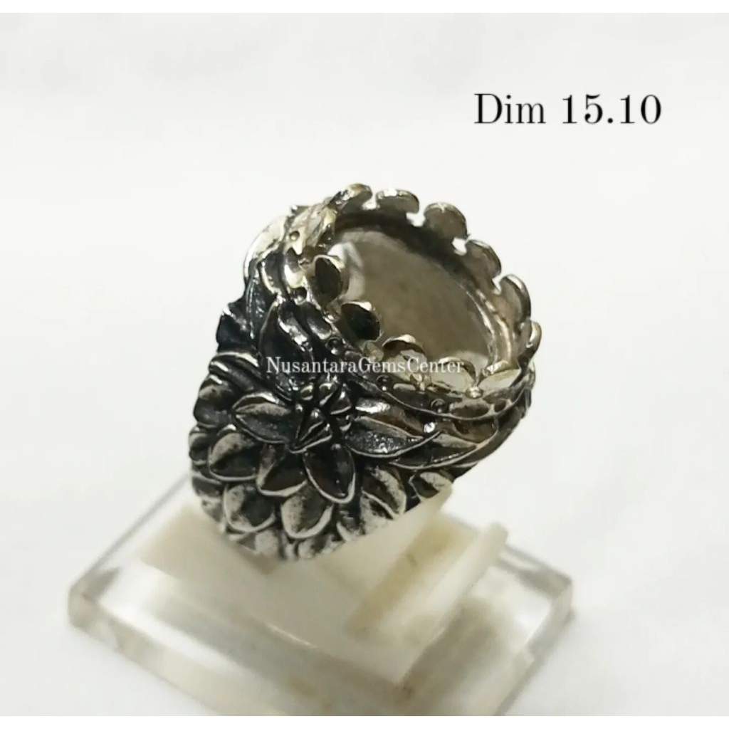 Cincin Emban Alpaka Custome Ukir Style Model Perak