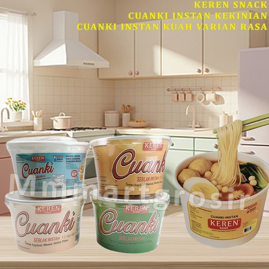 

Cuanki Instan Kekinian * Keren Snack * Cuanki Instan Kuah Varian Rasa * 80gr