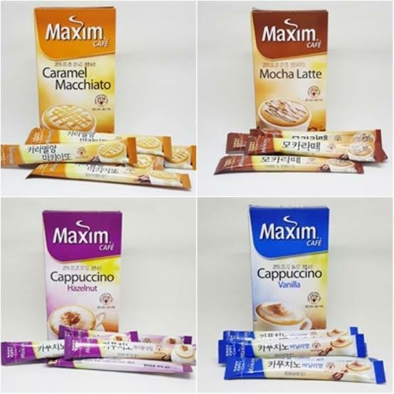 

(10 PCS) MAXIM Coffee Cappucino Sachet - Mocha | Caramel Macchiato | Vanilla | Hazelnut (Instan)