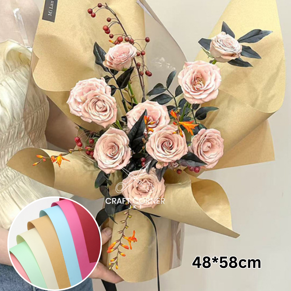 

[LBR] Kertas Buket Korea Tebal Polos / Bouquet paper flower craft karton
