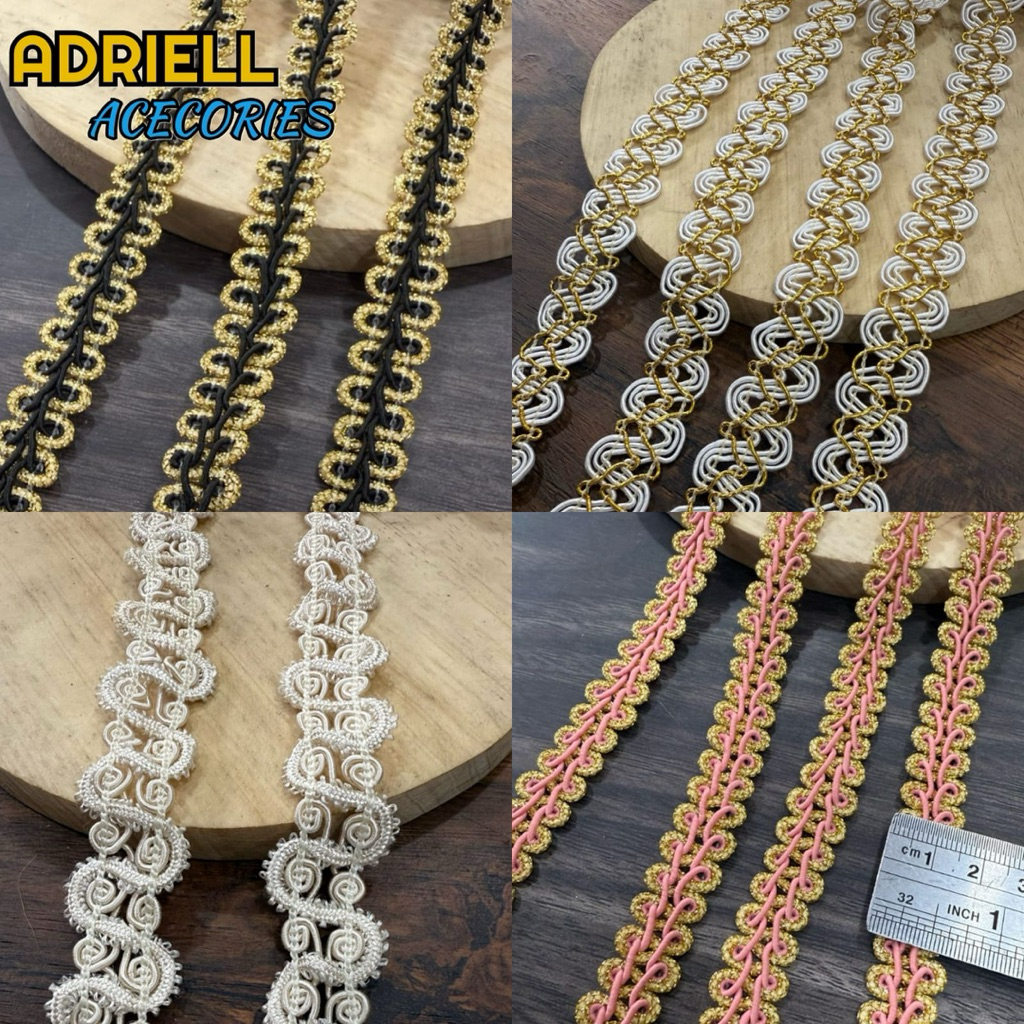 

Renda urat / Renda pita urat Harga permeter