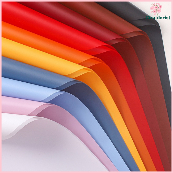 

Kertas Buket Motif Polos Wrapping Cellophane Full Color SOLID Ecer Perlembar KB6120