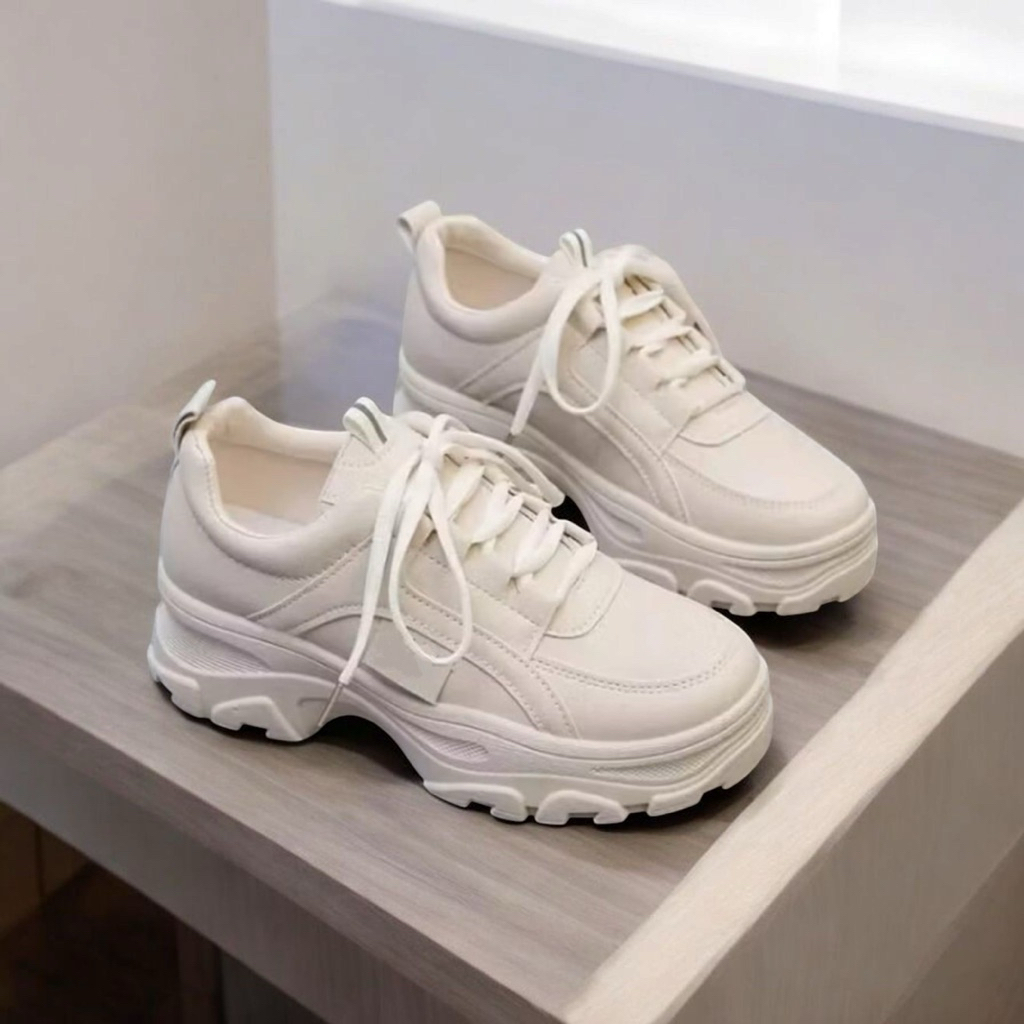 Limited "New Macati"Sepatu Sekolah Hitam Wanita Korean Style Sepatu Perempuan Korean Style Warna