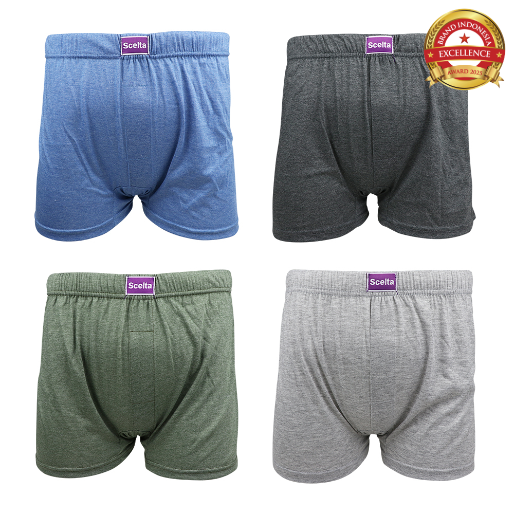 Scelta - 1Pcs Celana Dalam Pria Boxer Karet Bungkus Rayon Cd Bx 104