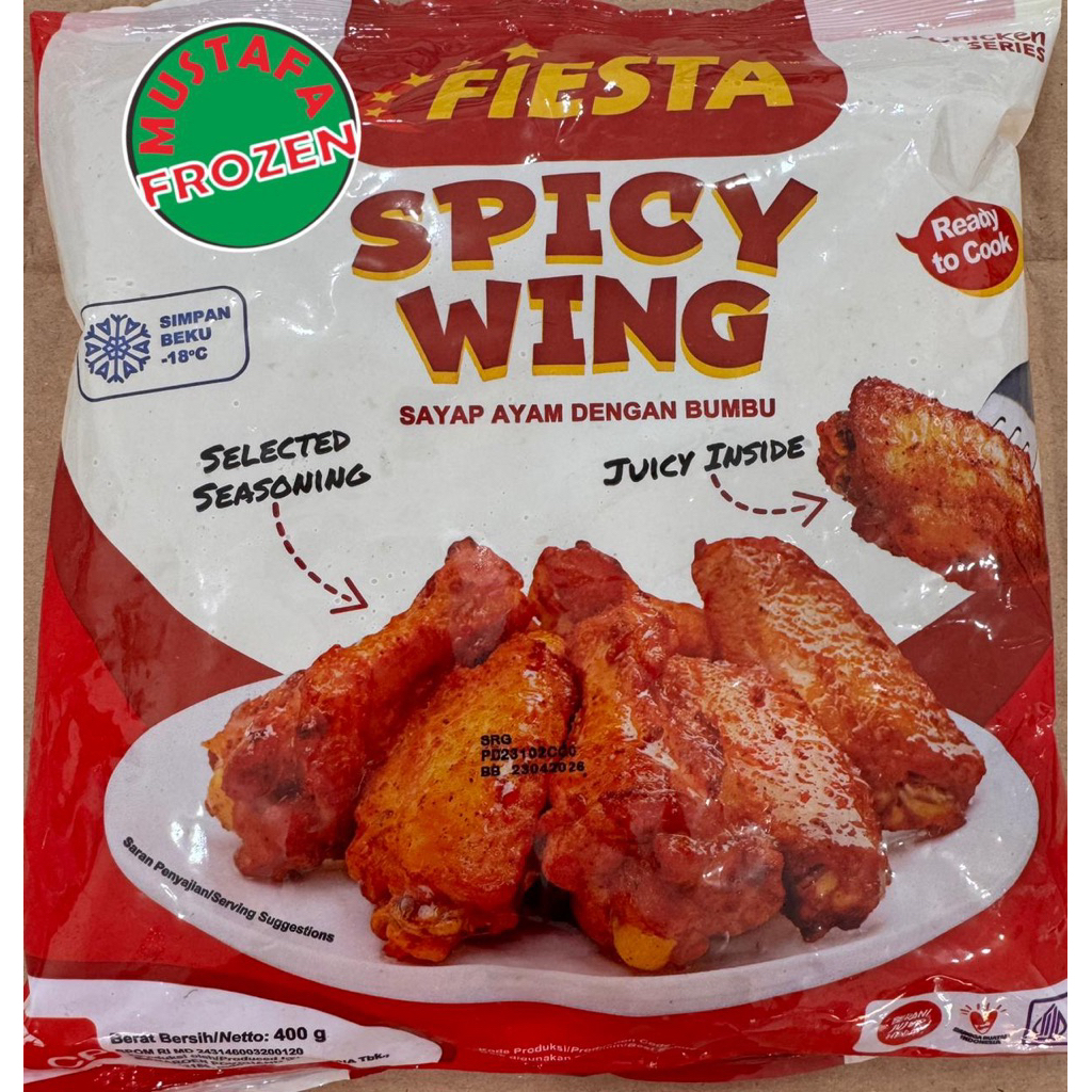 

Fiesta Spicy Chicken Wings 400gr