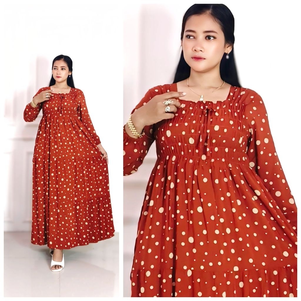 GAMIS SMOKE JUMBO POLKADOT LD 120/GAMIS SUSUN REMPEL