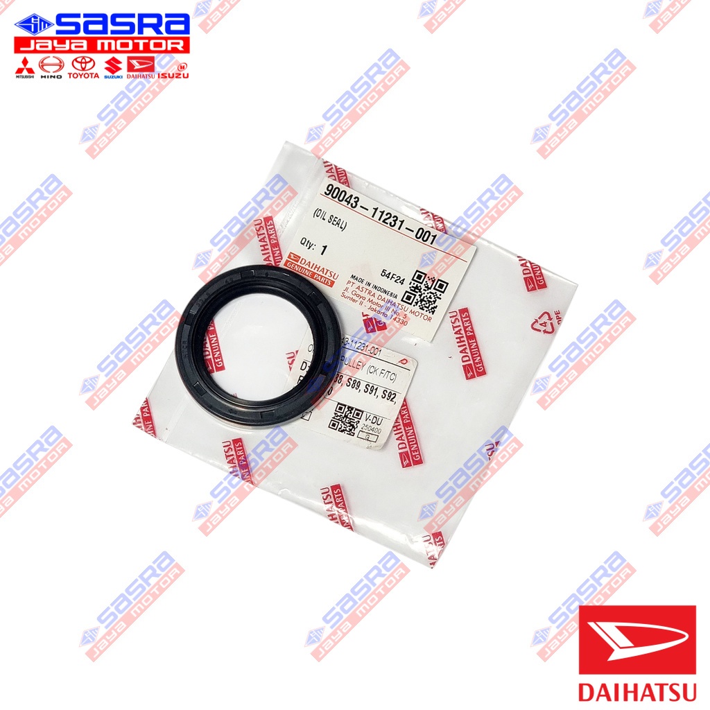 Oil Seal Crankshaft FRT ORI HIJET S75|ZEBRA S88/S89|ESPASS S91S92|FEROZA F62|TARUNA F500 Daihatsu Ge