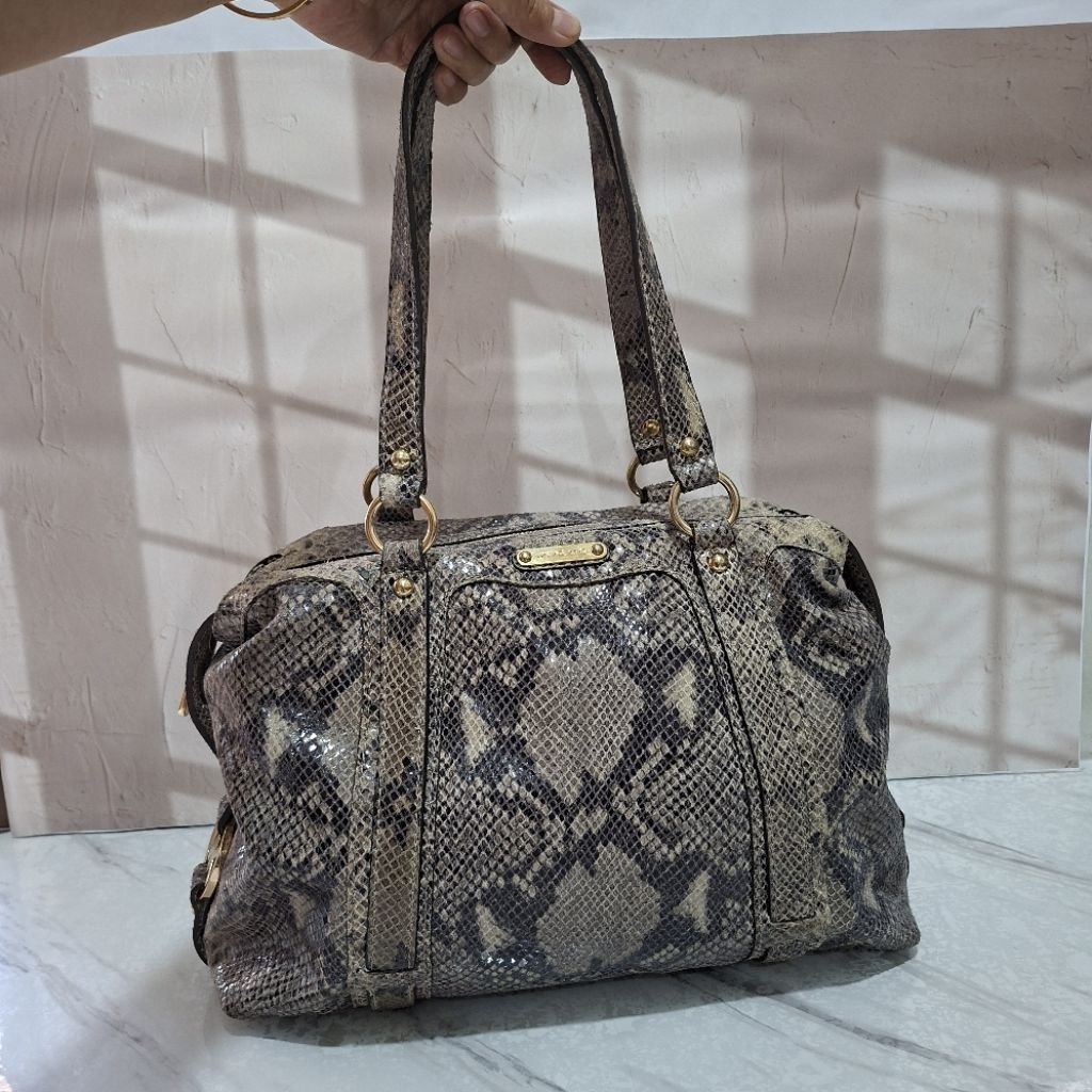 Tas Preloved Speedy MK Snake Skin