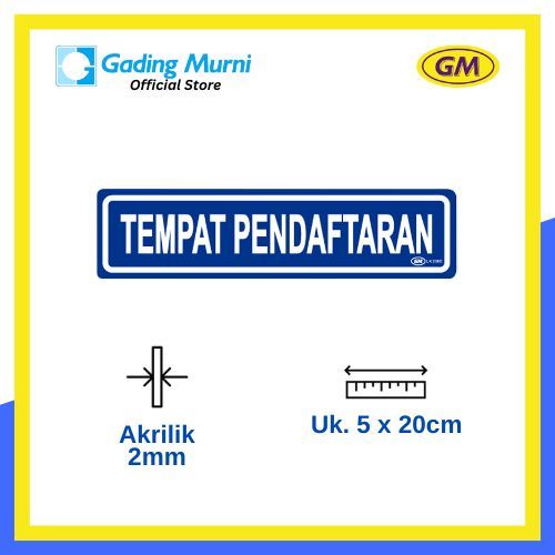 

GM LABEL TEMPAT PENDAFTARAN LK-238C KECIL WARNA