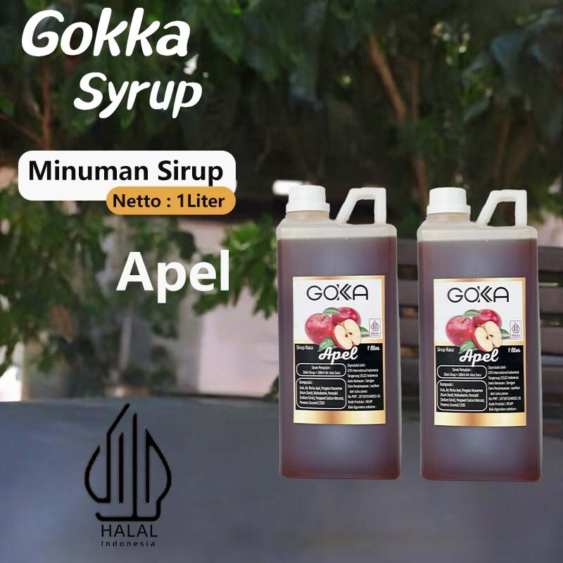

GOKKA Sirup Minuman Rasa Apel 1L Syrup / Apel Juice