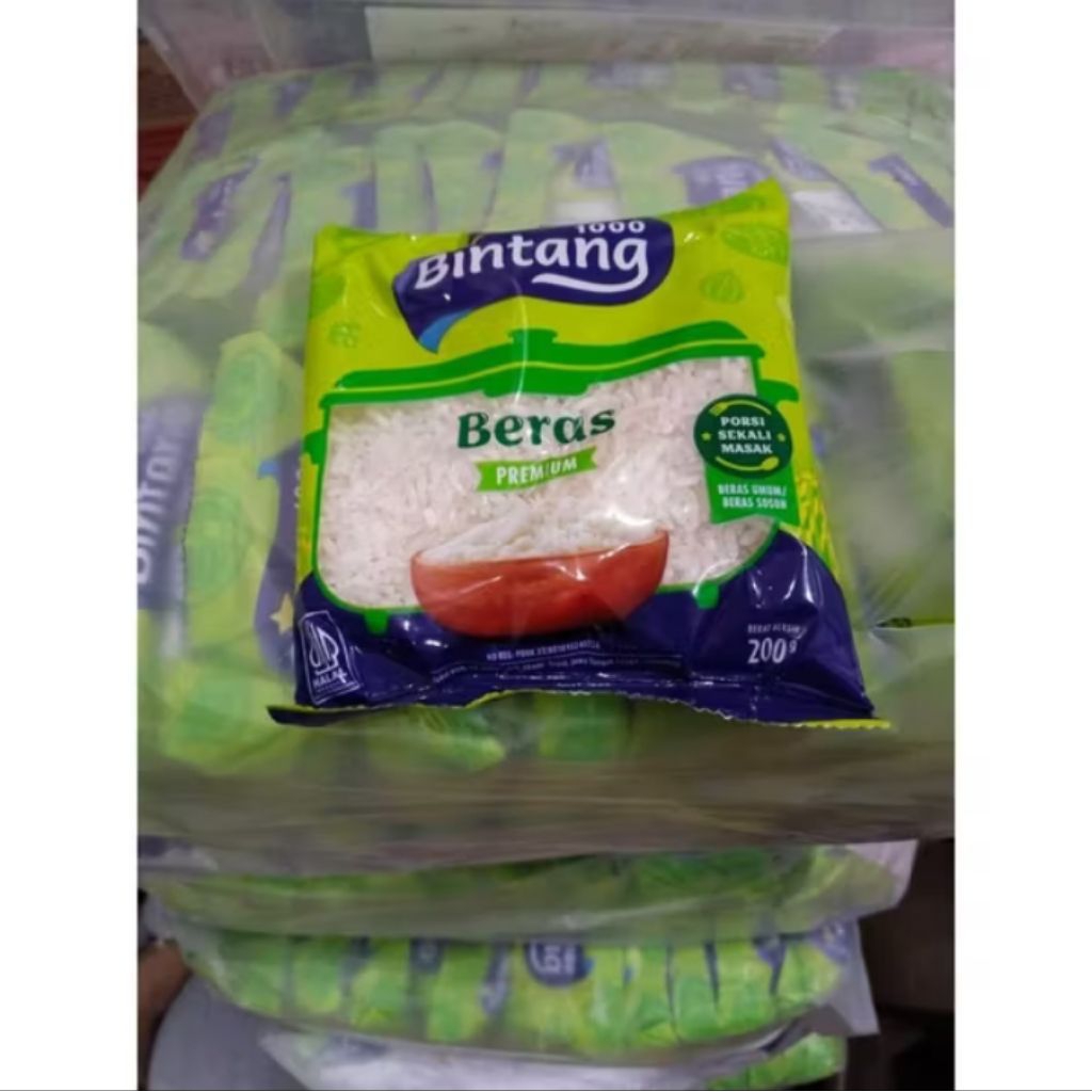 

Beras Premium 1000 Bintang 200gr- 1bal isi 40 pcs