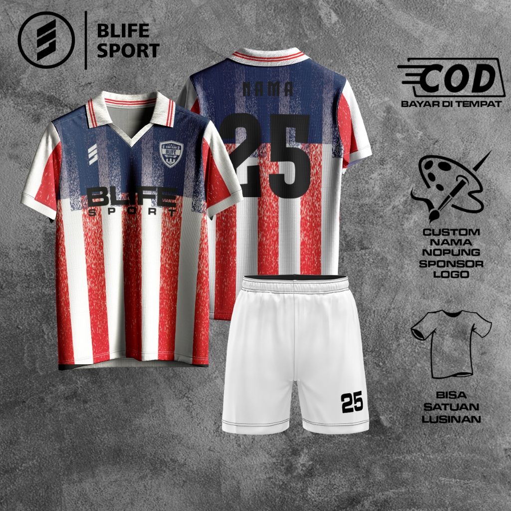 [ COD BISA SATUAN ] JERSEY FUTSAL/BOLA CUSTOM FULL PRINTING