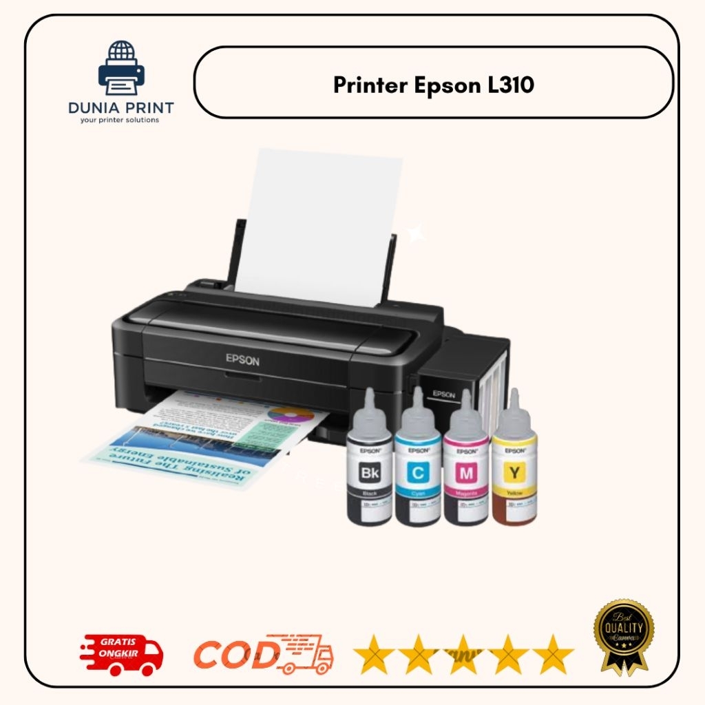 Printer Epson L310 Bekas nozzle full siap pakai bergaransi