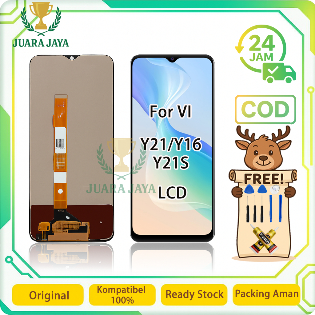 LCD FOR VIVO Y21 / Y16 / Y21S UNIVERSAL FULLSET Touchscreen LCD HP OG TOUCHSCREEN