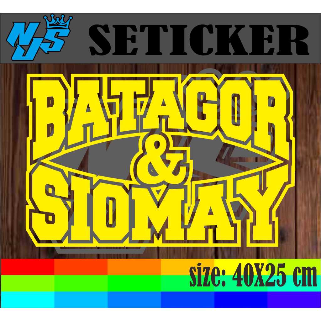 

CUTTING STIKER TEMPELAN NAMA JAUALAN BATAGOR DAN SIOMAY DENGAN MODEL BOLONG UKURAN 25X40