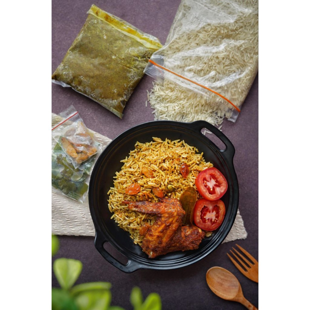 

PAKET NASI KEBULI & KABSAH + BERAS BASMATI 750g (Bisa untuk 10 Porsi)